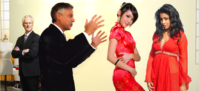 Huntsman to make foreign policy a dress.
