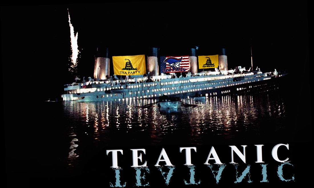TEATANIC SINKING is a new movie about the sinking of the Tea Party