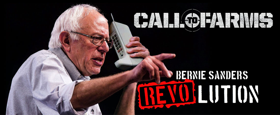 CALL TO FARMS action game by BERNIE SANDERS REVOLUTION