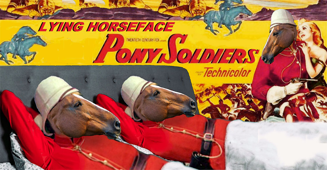 LYING HORSFACE PONY SOLDIERS