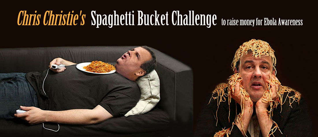 CHRIS CHRISTIE'S SPAGHETTI BUCKET CHALLENGE