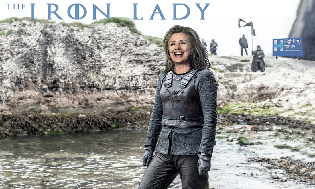 HILLARY CLINTON starring in THE IRON LADY
