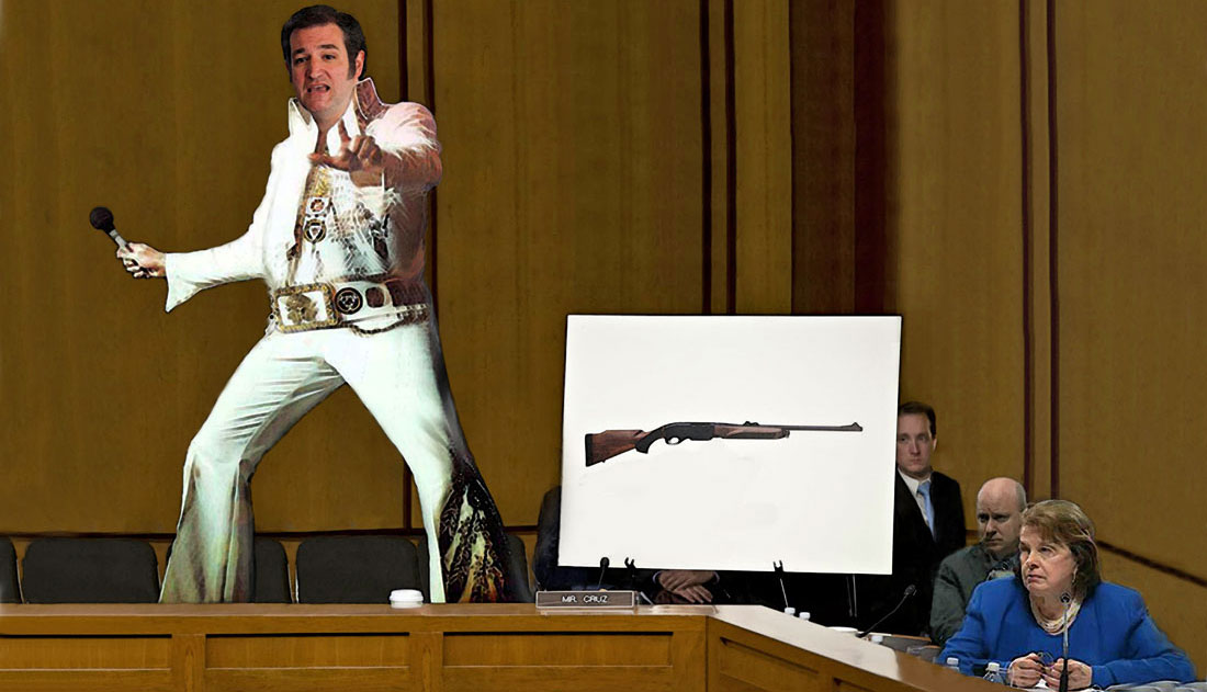 Devil in disguise gets Feinstein all shook up.