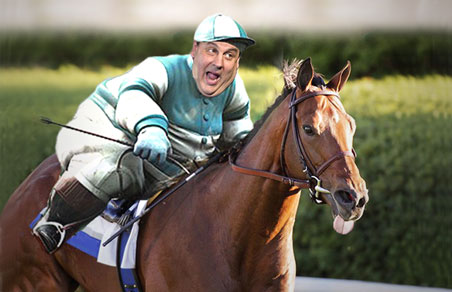 New Jersey Governor Chris Christie was looking like a runner