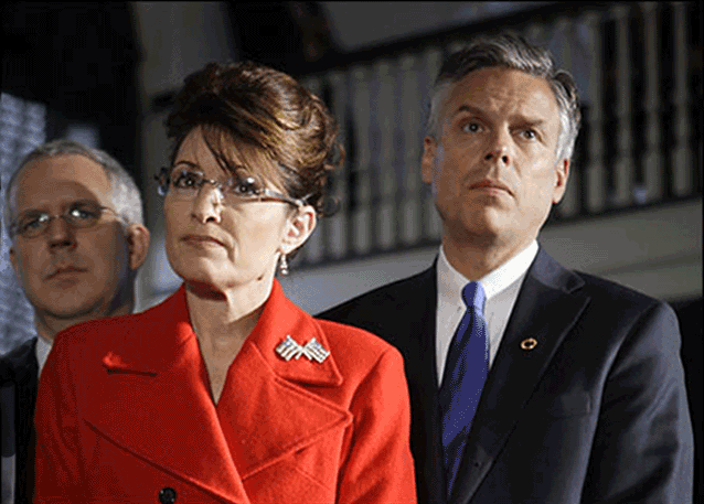 Jon Huntsman was encoraged to run by Sarah Palin.