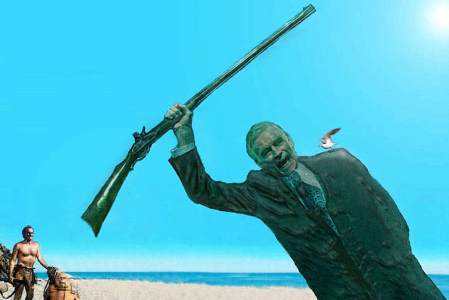 scene from Planet Of The Guns.