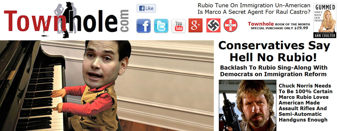TOWNHOLE.COM features conservative opinions that conservatives parrot.