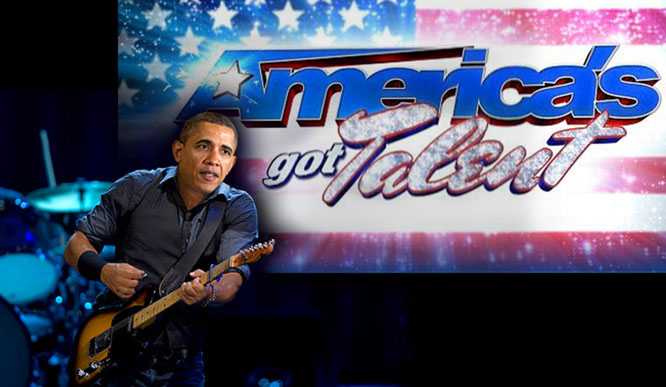 Obama
      wows judges on America's Got Talent.