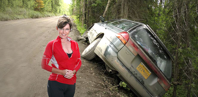 Palin had prior wreck in Alaska!