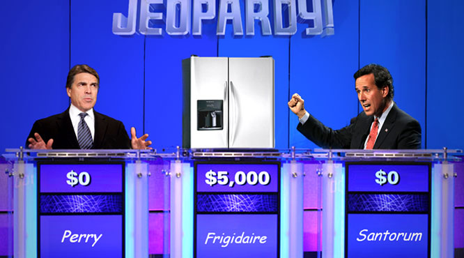 GOP
      candidates lose debate to 1998 Frigidaire.