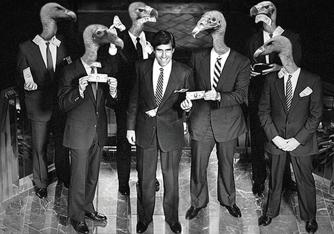 Rick Perry says Mitt Romney and Bain Capital were vulture capitalists.