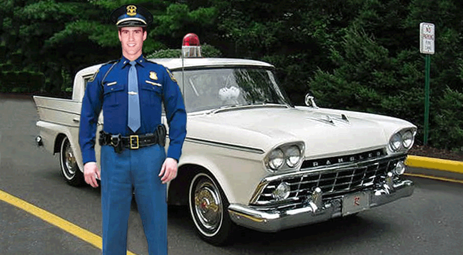 Mitt Romney was a police impersonator!