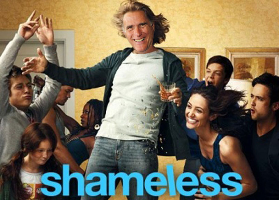 Romney celebrates shameless victory!