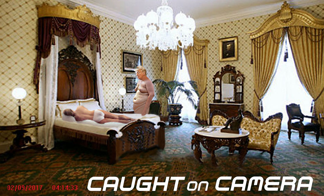 CAUGHT ON CAMERA - LINCOLN BEDROOM