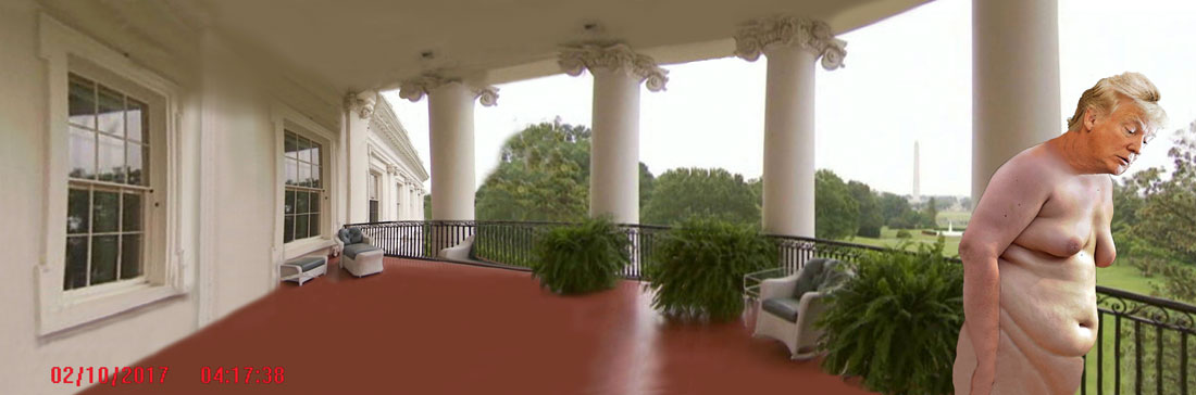 CAUGHT ON CAMERA - TRUMAN BALCONY